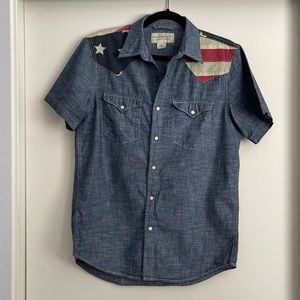 Ralph Lauren Denim & Supply Denim American Flag Shirt Size S